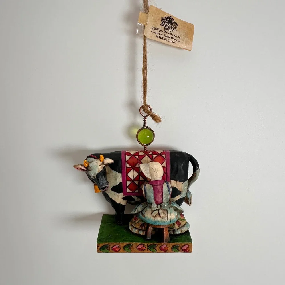 8 Maids Milking Jim Shore Heartwood Creek 12 Days of Christmas Ornament 2005